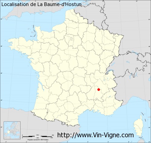 Carte de La Baume-d'Hostun